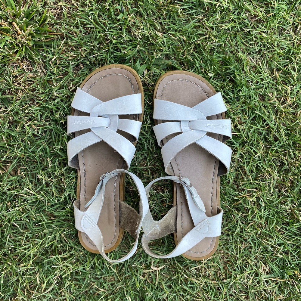 White Saltwater Sandals